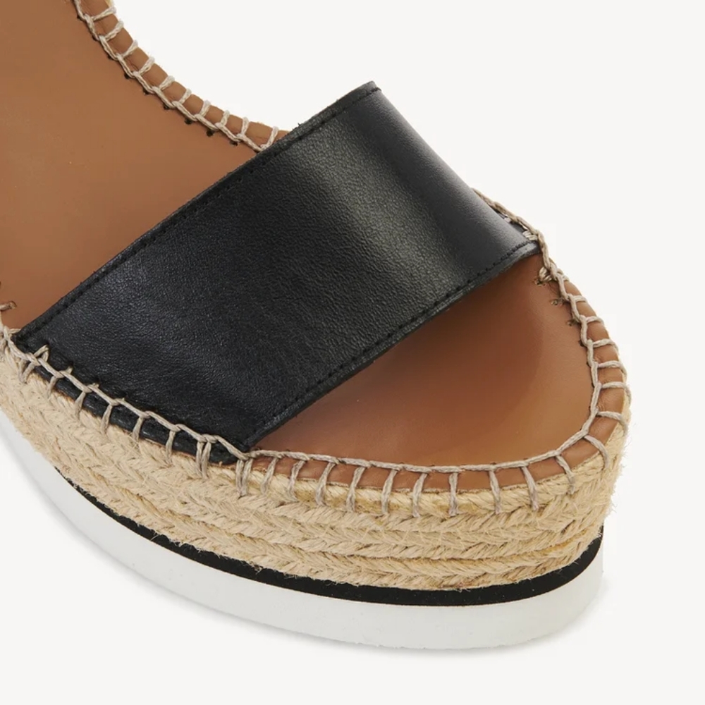 See By Chloe Black and Tan Wedge Heels - Picture 3 of 10